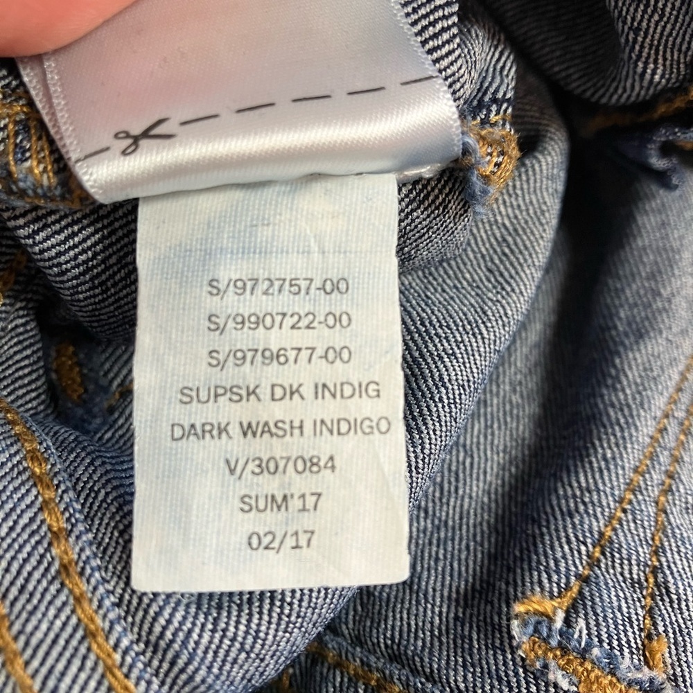 Classic Youth Blue Denim Jeans with Fading and Slim Fit - Picture 15 of 15